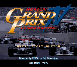 Human Grand Prix IV - F1 Dream Battle (Japan) Title Screen